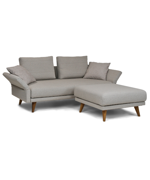 Wolkenweich Milla Sofa mit Hocker