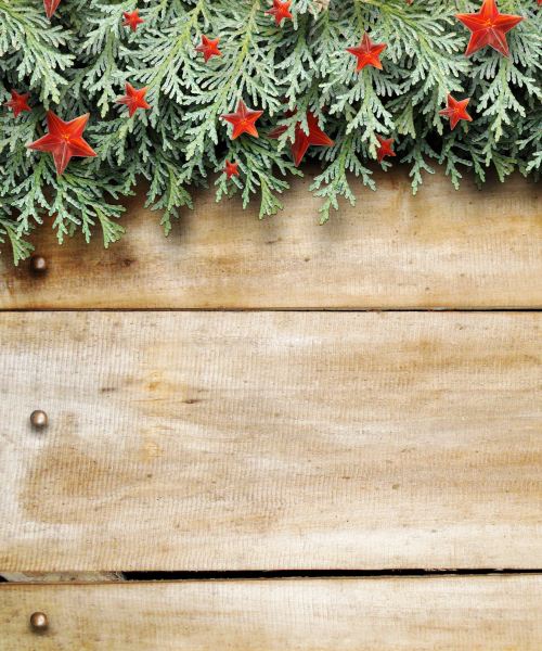 Weihnachtsbildhintergrund mit Holzstruktur